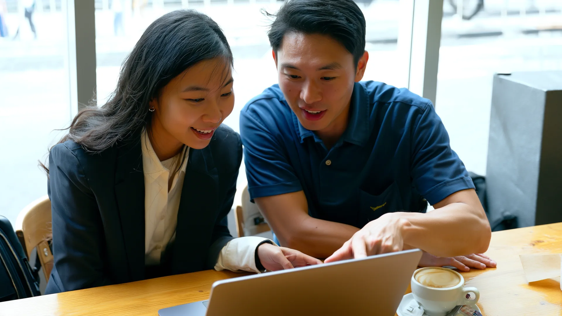 A mentor and student going through financial planning together